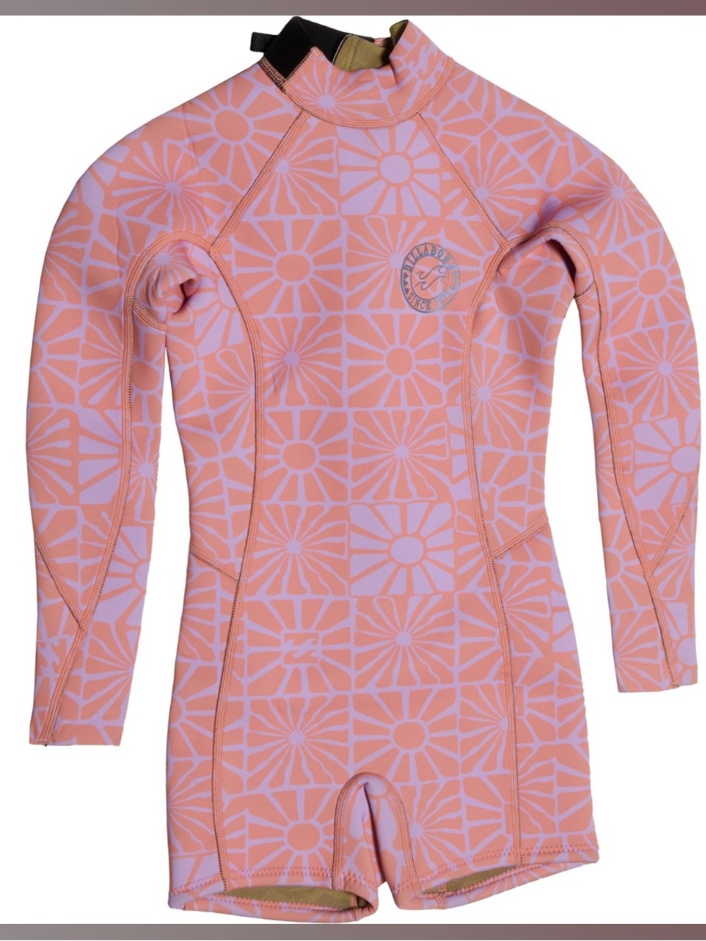 Billabong Big Girls Spring Fever Back Zip Spring Wetsuit - 2 mm, LongSleeve